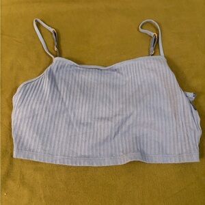 Aerie Light Blue Ribbed Camisole